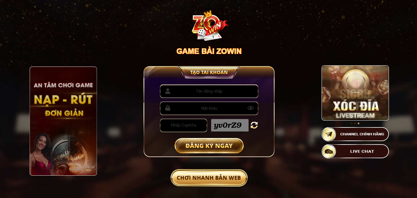 Giới thiệu cổng game ZOWIN