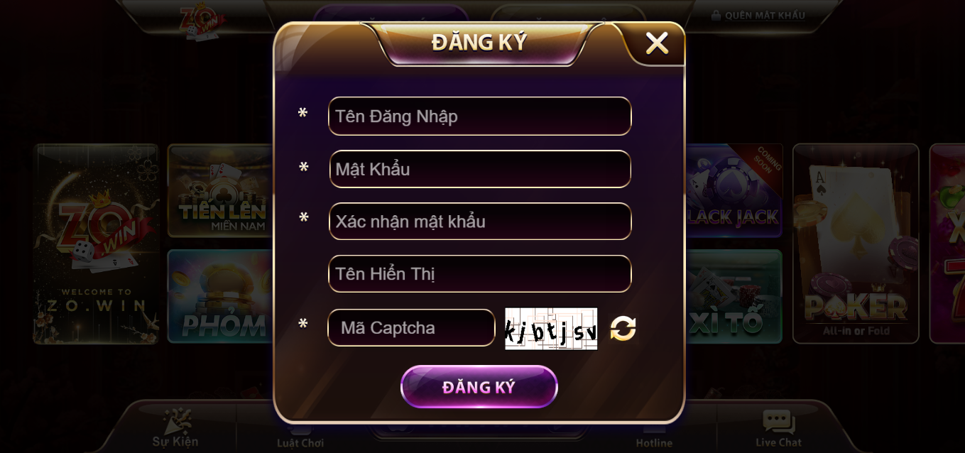 Đăng ký tài khoản