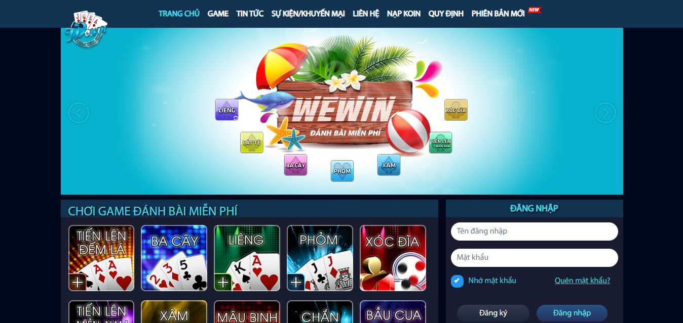 Wewin - Đánh Bài Rút Tiền Mặt Hot Hit Có 1-0-2