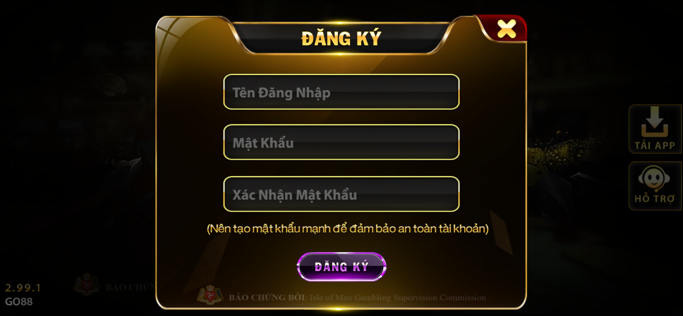 Đăng ký chơi Xóc Đĩa GO88