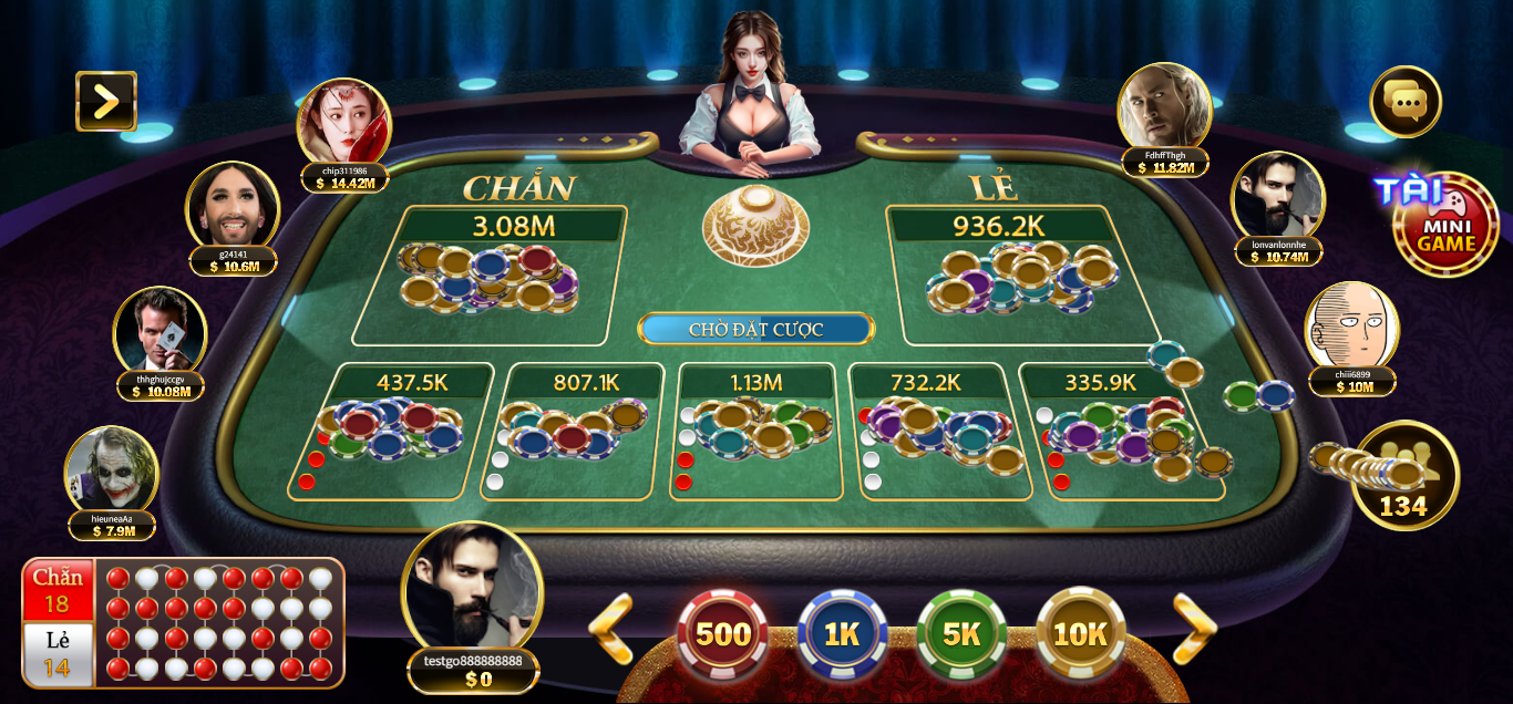 Vào bàn cược thử sức cùng Xóc Đĩa GO88