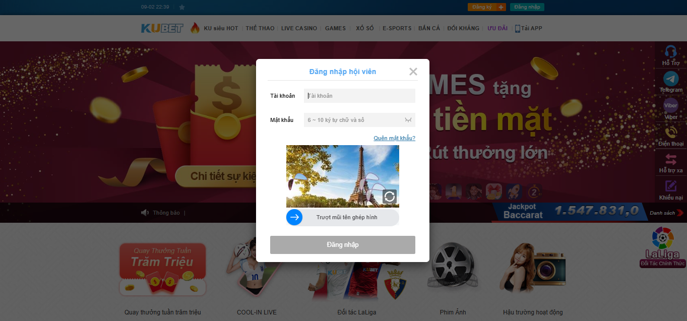 Đăng nhập KUBET nhanh chóng theo hướng dẫn