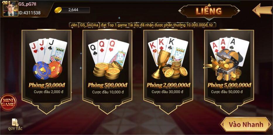 Liêng - Game Bài Hấp Dẫn