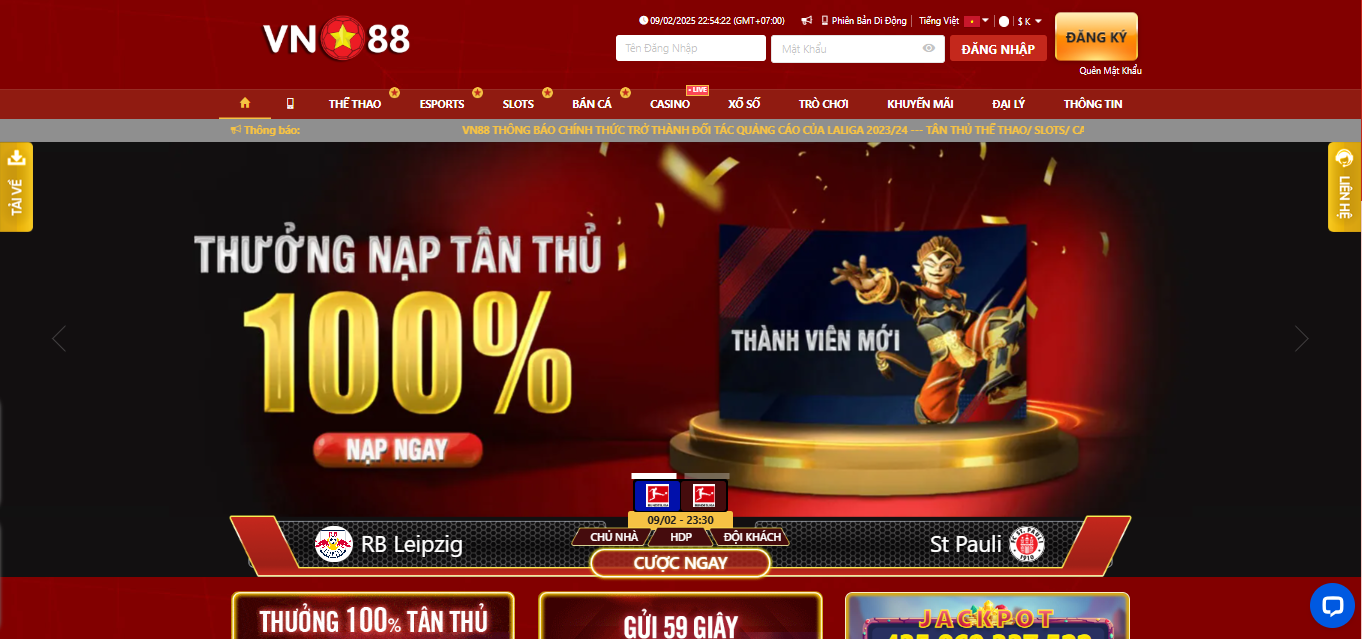 VN88 là địa điểm cá cược uy tín số 1 Việt Nam